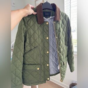 J.Crew Quilted Jacket.Sold out online. Like new. Worn only few times.